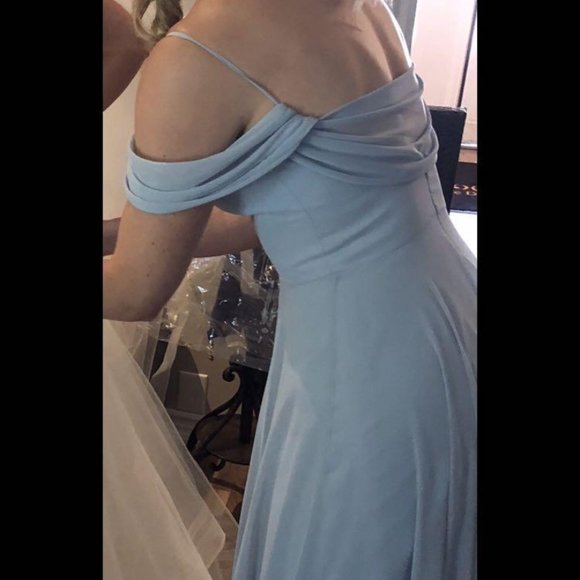 Dessy Collection Dress Light Blue - 8 - Picture 3 of 13